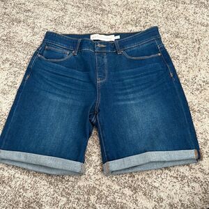 Soft Surroundings Jean Bermuda Shorts M